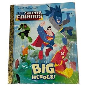 🎉6/$20 ‘DC SUPER FRIENDS BIG HEROES’ LITTLE GOLDEN BOOK